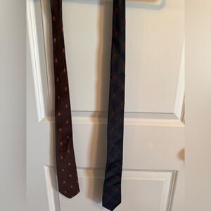 Set of 2 Vintage Ralph Lauren Rugby Men’s Skull Ties